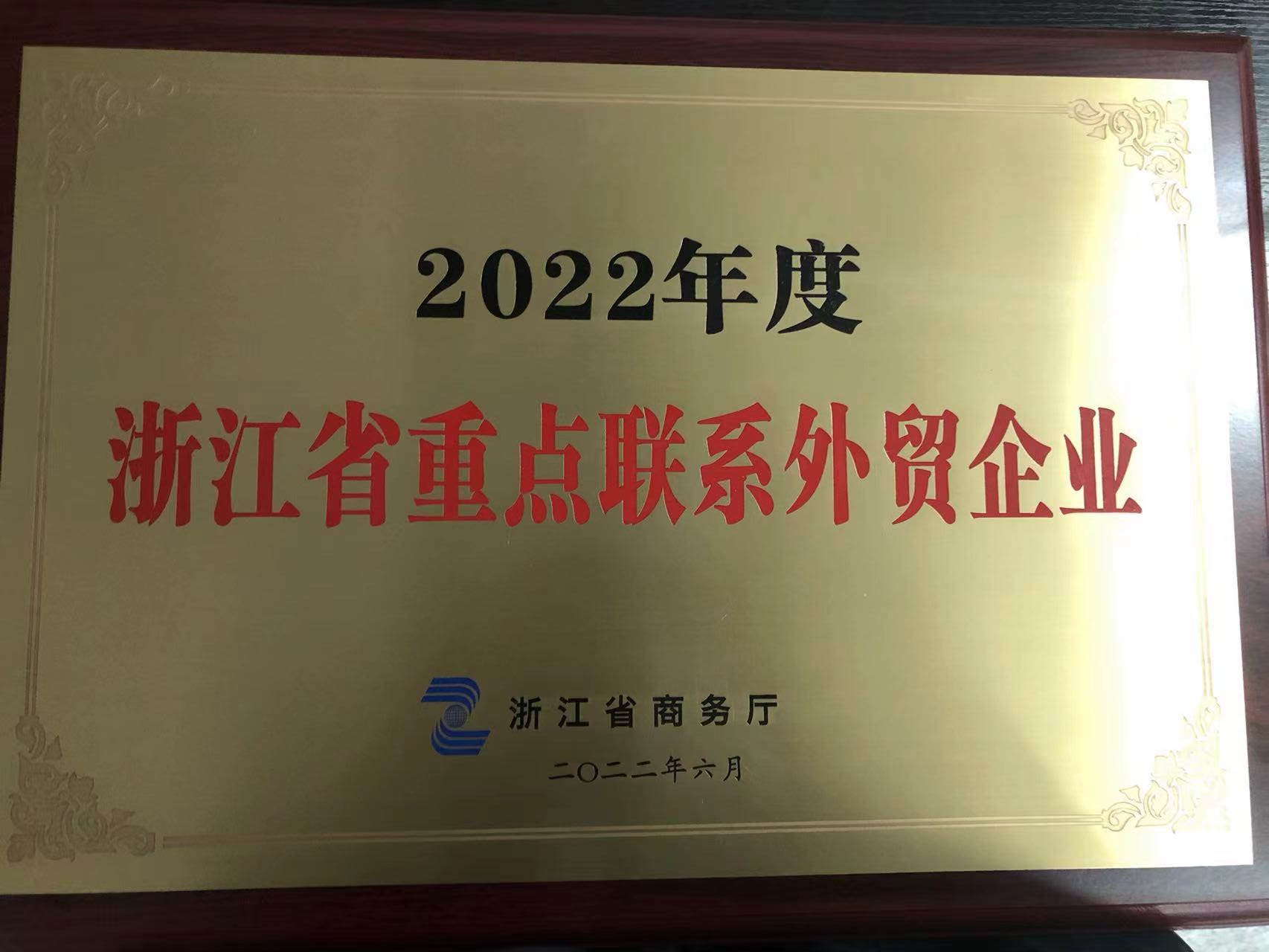 2022年度浙江省重點聯系外貿企業