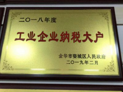 2018年度工業企業納稅大戶